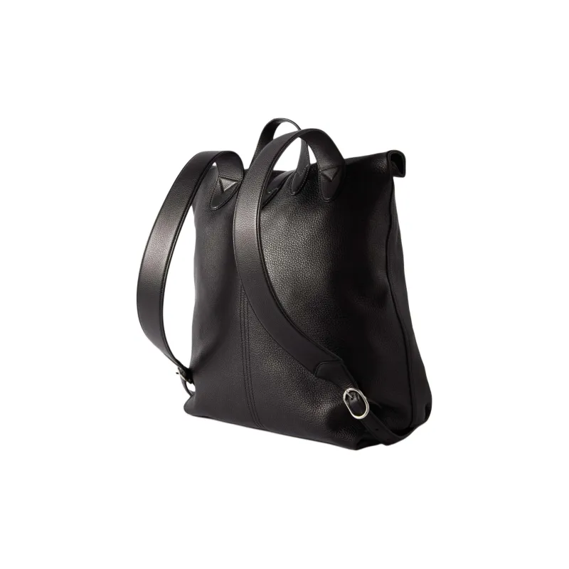 GUCCI Jackie 1961 Grained Leather Backpack Men's Black-1