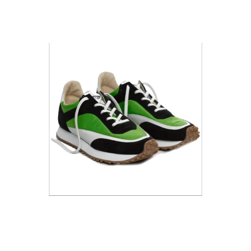 SPALWART Tempo Low Low-Top Athletic Shoes Unisex Green White Black-3