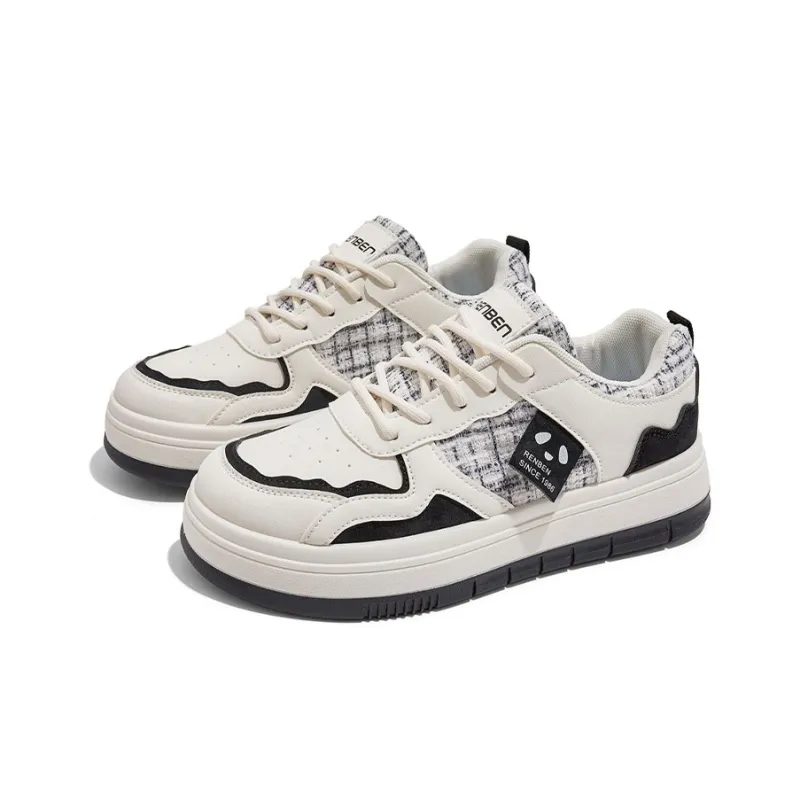 RENBEN Lightweight Height Increasing Low Top Skateboard Shoes Women's-2