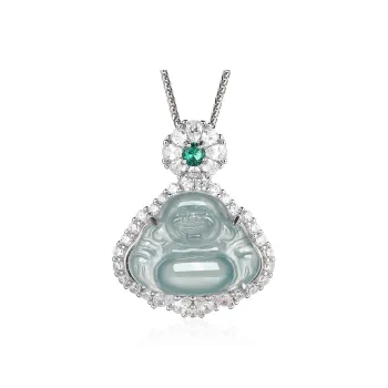 Cuiya Golden Building Ice Glutinous Jadeite Necklaces Women's