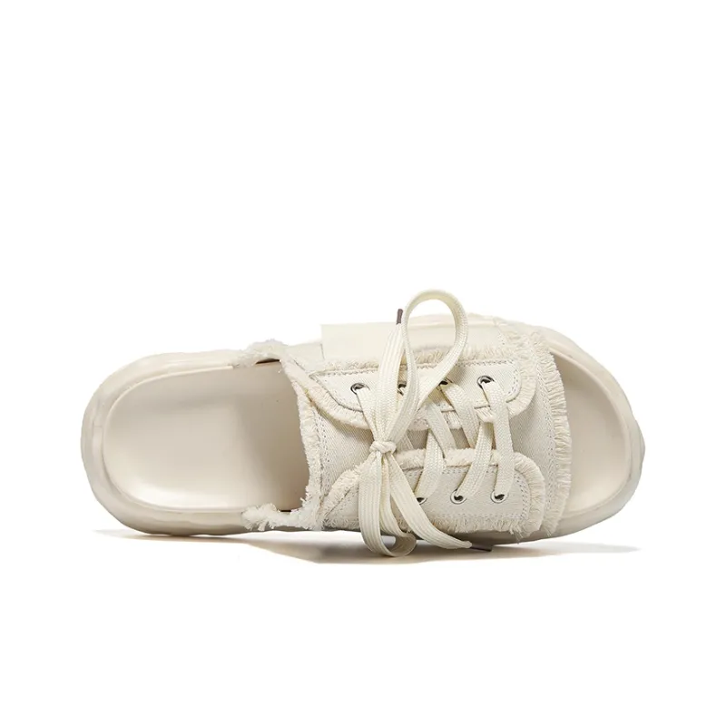 Chi Wolf Slide Slippers Unisex Black/White-7