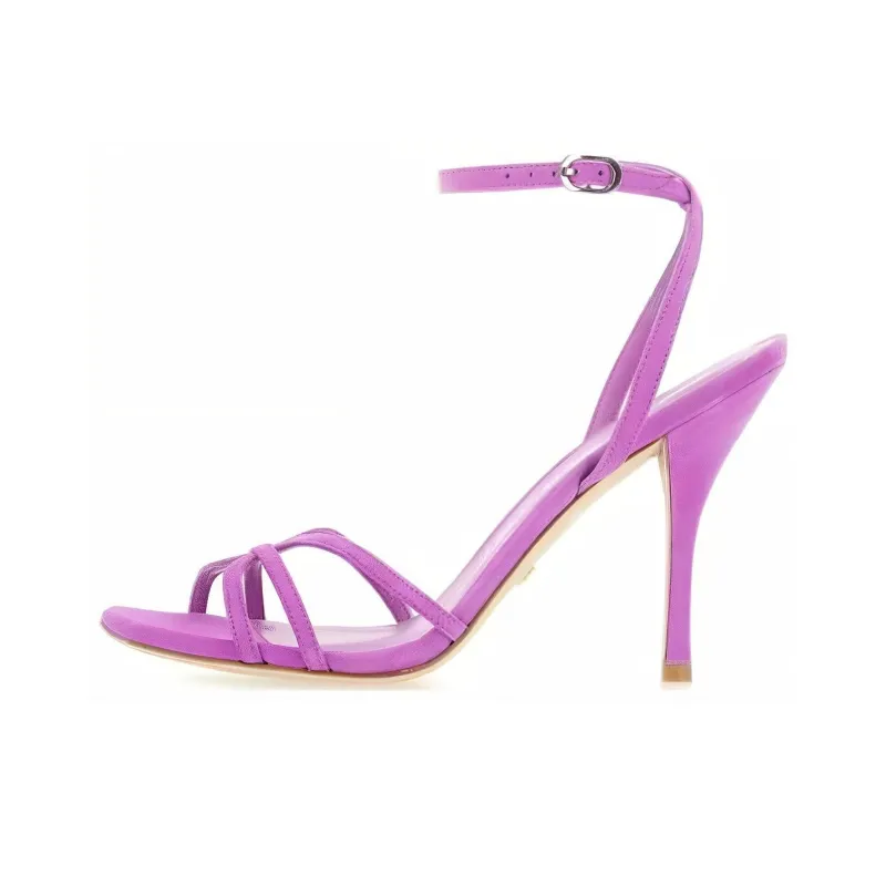 stuart weitzman Nudist 100mm Suede Sandals-0