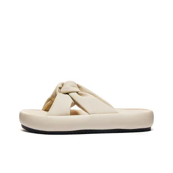 Warrior Quiet Slip Resistant Abrasion Resistant Slide Slippers Women's Beige