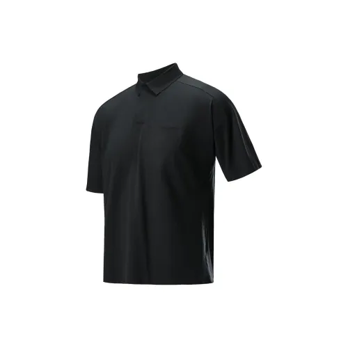 SALOMON OUTLIFE POLO M Polo Shirt Men's Pitch Black