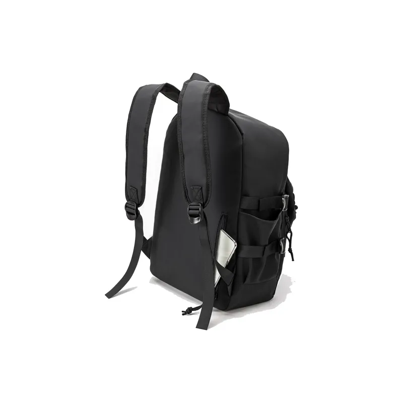 NIGEER Synthetic Leather Backpack Regular Men's Black-6