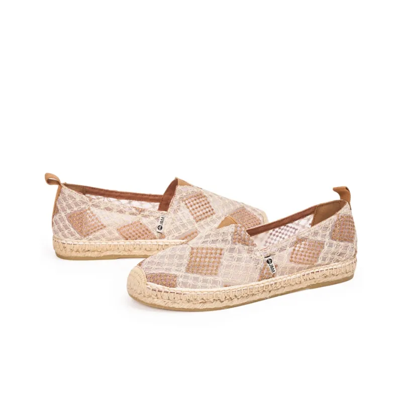 Joy&Mario Espadrilles Women's White/Apricot/Black-2