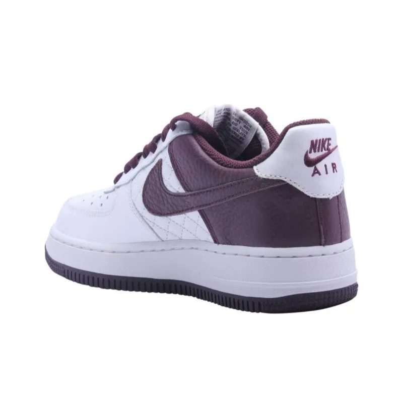 Nike Air Force 1 Low Metallic Summit White Deep Burgundy Women's-3