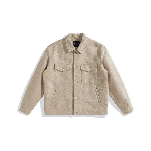 PEACEBIRD MEN Jackets Men Khaki 1 Loose Fit