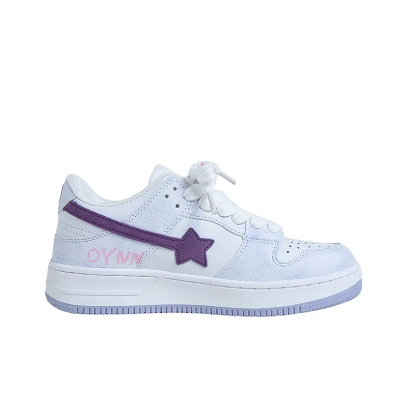 OYNN Young Baby Series Aww Dreamy Space Theme Box Anti Slip Wear Resistant Low Top Skateboard Shoes Unisex-2