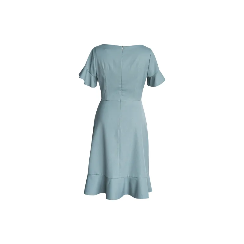 ROEYSHOUSE Short Sleeved Dresses Women's Pea Green-1