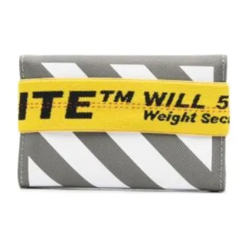 OFF-WHITE Polyamide Wallet Mini Men's Ecru