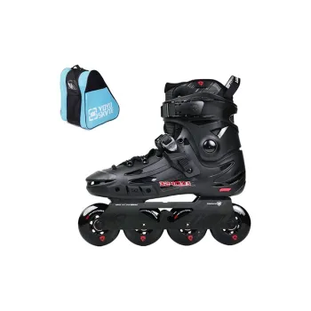 FLYING EAGLE Inline Skates PP+PU Casual, Stylish, Street Cruising Unisex 36 46 F5S Black Red+Shoulder Bag