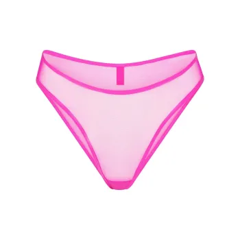 SKIMS ULTRA FINE MESH BIKINI Underpants Women's 1 Pack Fuchsia/Fuchsia
