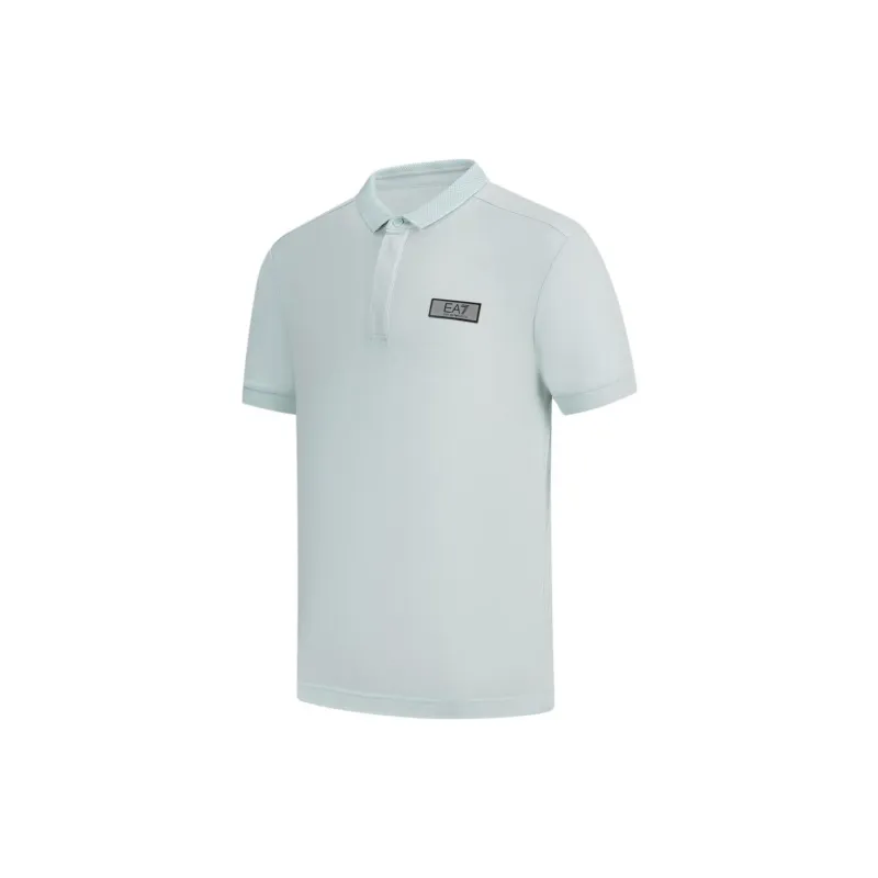 EMPORIO ARMANI EA7 SS24 Polo Shirt Men's Light Green-2