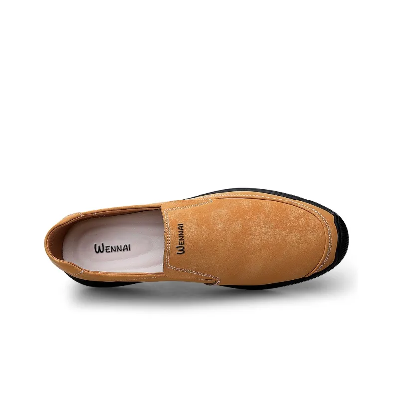 Wen Nai Beanie Shoes Men's Yellow-3