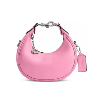 COACH JONIE Leather Crescent Bag, Shoulder Bag, Crossbody Bag, Handbag Mini Women's Vivid Pink