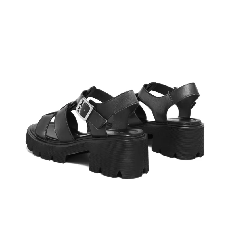 BELLE Roman Sandals 6CM Women's Brown, Dark Gray-9