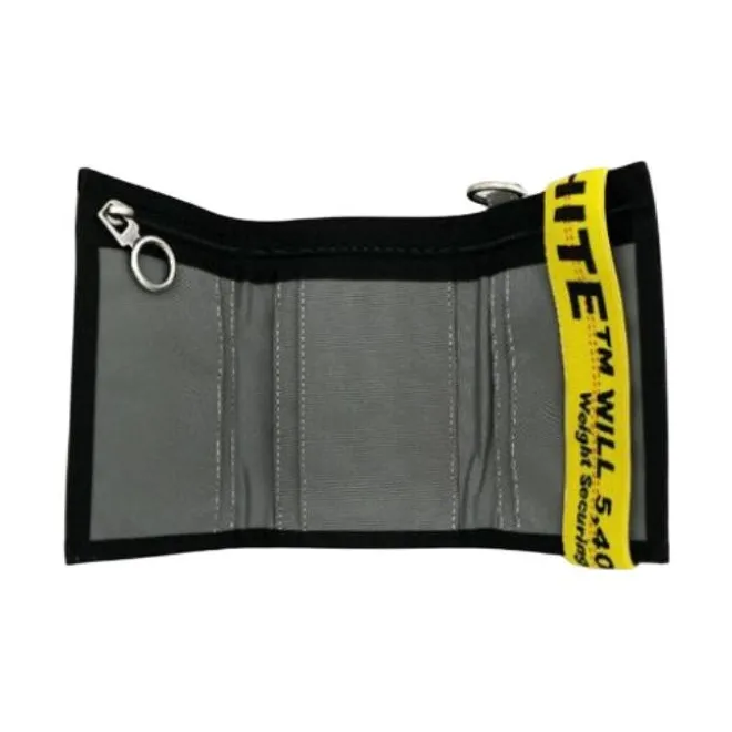 OFF WHITE Polyamide Wallet Unisex Gray & White-4