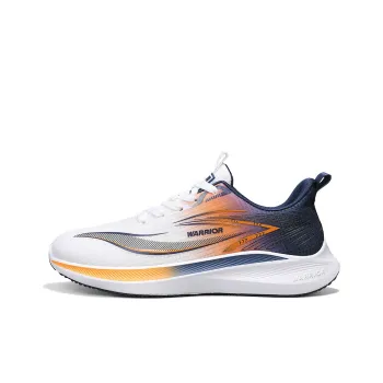 WARRIOR Running Shoes Men Low Top White/Blue/Orange