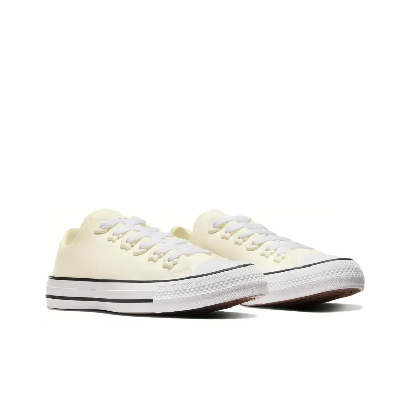 Converse All Star Anti Slip Wear Resistant Low Top Canvas Shoes Women's Yellow White-2