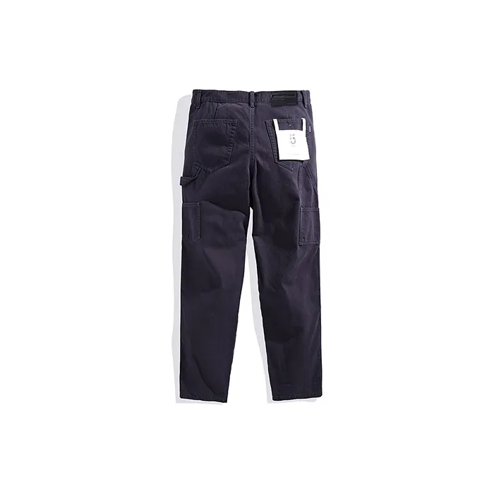 PEACEBIRD MEN Jeans Men Purple 1 Loose Fit Straight Fit-1