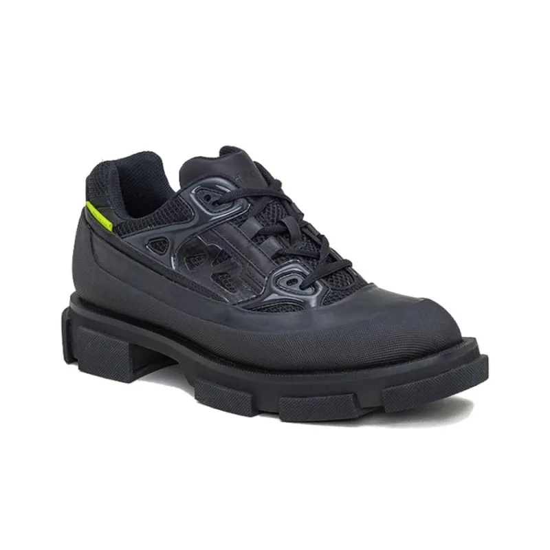 Both Low Top Platform Shoes Unisex Black-3