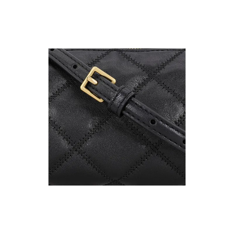 TORY BURCH TB Willa Sheepskin Shoulder Bag, Crossbody Bag Mini Women's Black-5