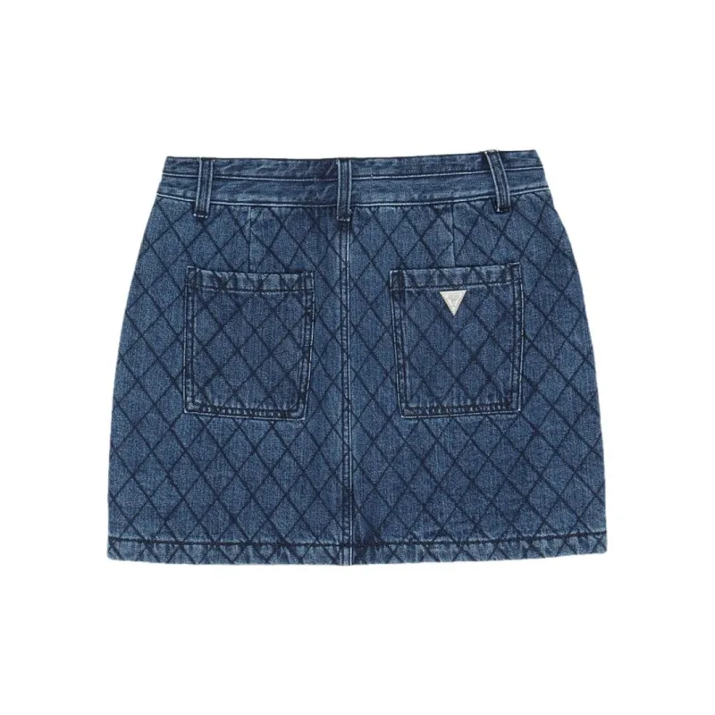 GUESS Denim Short Skirts Women's Blue-1