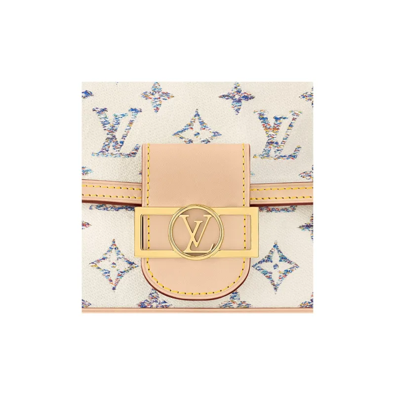 LOUIS VUITTON Leather Dafne Crossbody Bag, Shoulder Bag Women's Multicolor-4