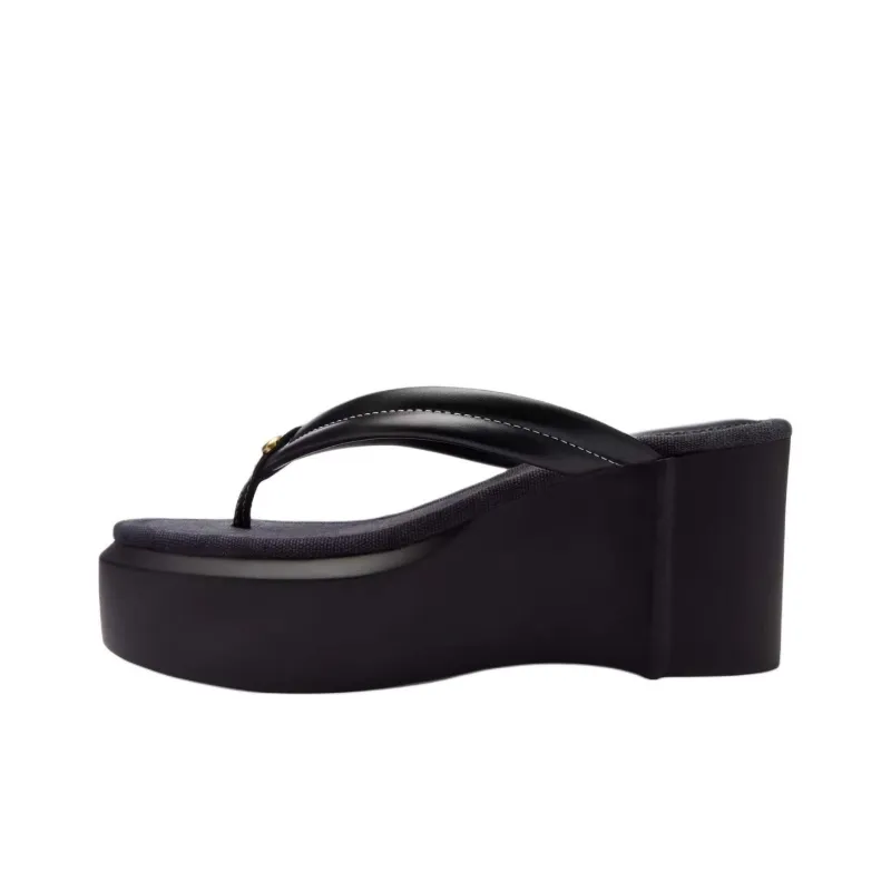 COACH Frankie Odor-Resistant Flip Flops Women's Black-0