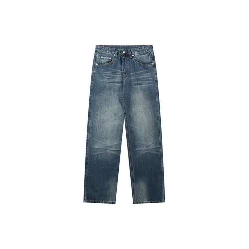 F.K.V.A Jeans Unisex Blue