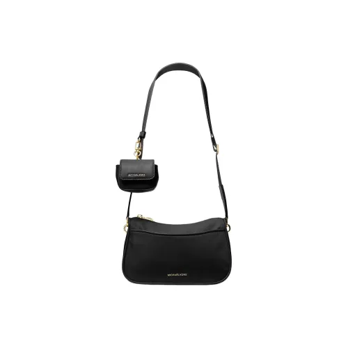 MICHAEL KORS Jet Set Nylon Shoulder Bag Crossbody Bag Medium Size Women's Black