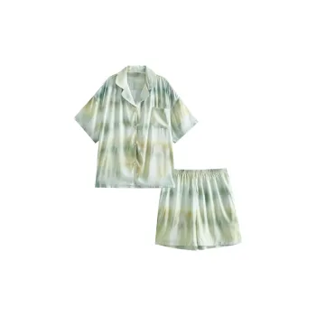 Song Qianya Pajama Set Women's Light Green