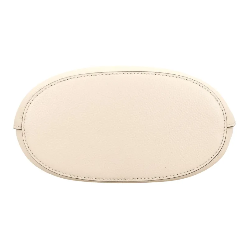TORY BURCH McGraw Litchi Grain Leather Bucket Bag Portable Crossbody Bag Shoulder Bag Regular Women's Milk White-3