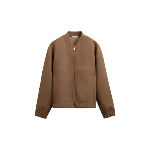 ZARA Jackets Men Brown