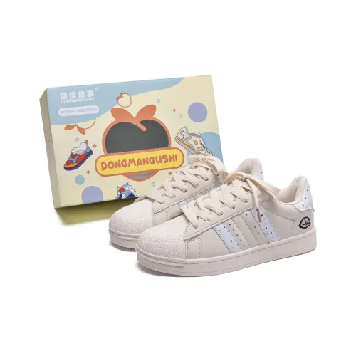 Anime story Skateboard Shoes Women's Low-Top Off White