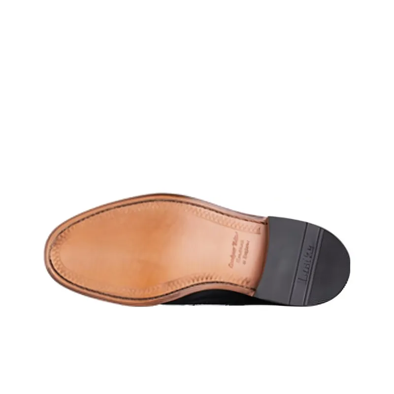 LOAKE Dress Shoes Men Low Top Black-4