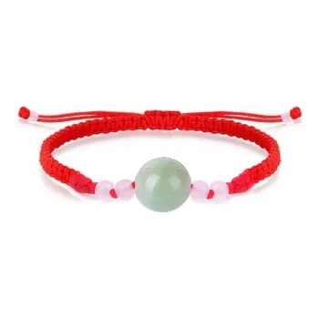 Zhen Hu Pavilion Bean Type Jadeite Bracelets Unisex