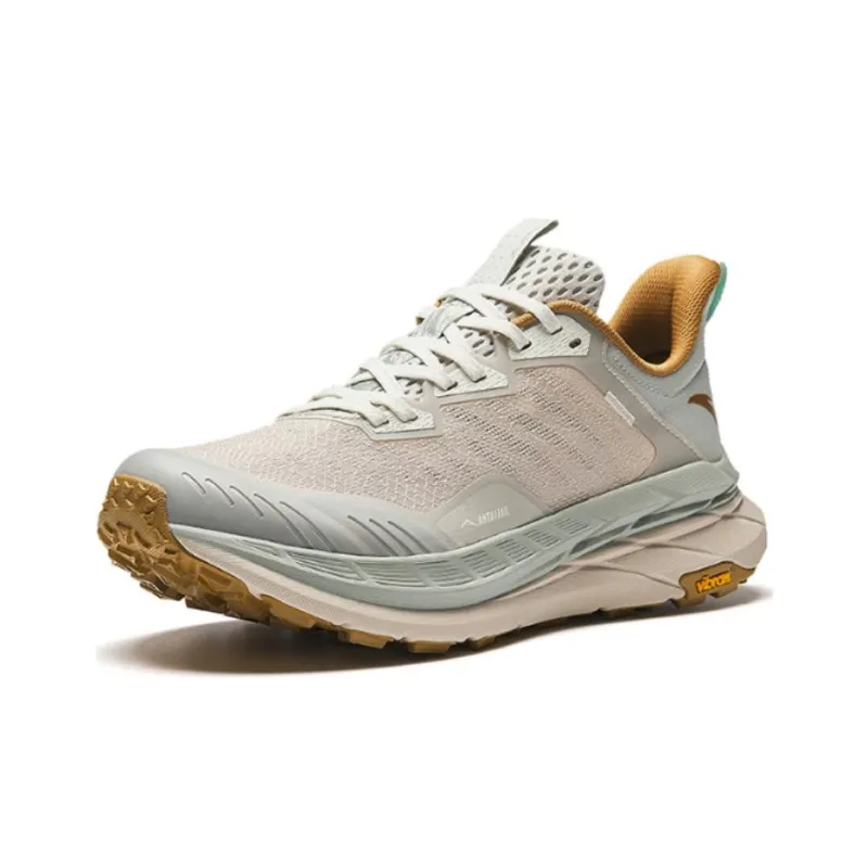 Anta Slip-Resistant Low-Top Running Shoes Men's Gray White-1