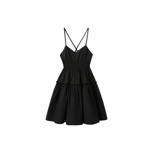 Nooidea Official Slip Dresses Women's Black Dresses