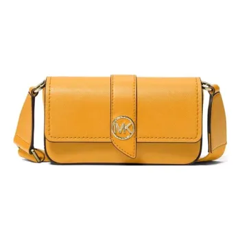 MICHAEL KORS Saffiano Leather Baguette Bag Shoulder Bag Crossbody Bag Extra Small Women's Saffron