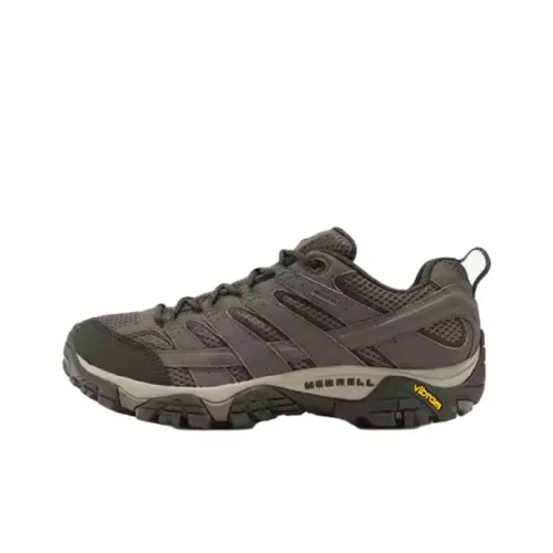 MERRELL Cushioning, Slip Resistant, Abrasion Resistant, Waterproof Low Top Outdoor Shoes Men's Light Brown