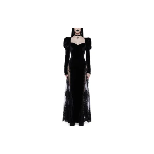 Dolls Kill Long-Sleeved Dresses Women's BLACK/Black