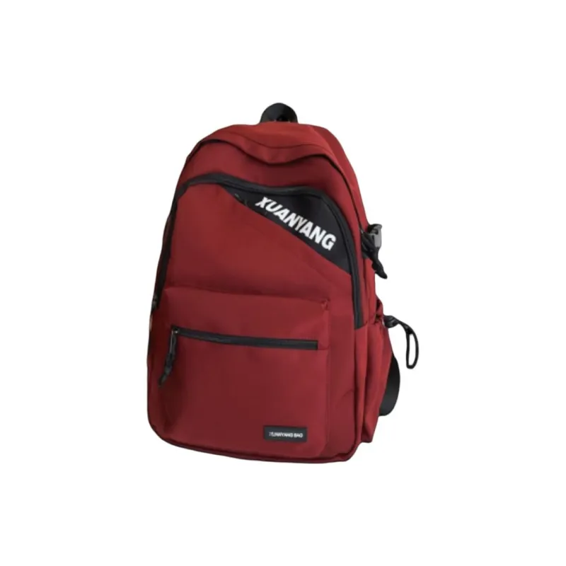 NX DOUGHNUT Nylon Backpack Regular Unisex Black/White/Red/Gray-3