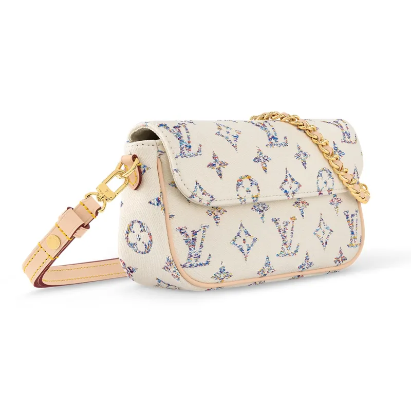 LOUIS VUITTON Wallet On Chain Ivy Multicolor White-1