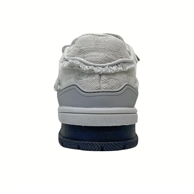 MQGAll Slip Resistant, Abrasion Resistant, Lightweight, Breathable Low Top Skateboard Shoes Unisex Gray-3