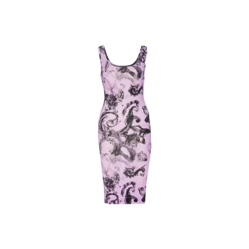 VERSACE JEANS COUTURE Sleeveless Dresses Women's Purple