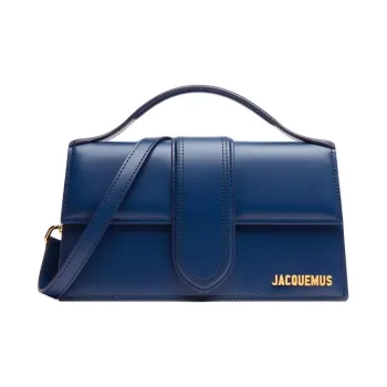 Jacquemus Cow Leather Shoulder Bag, Crossbody Bag, Handbag Tubas Women's Dark Marine Blue