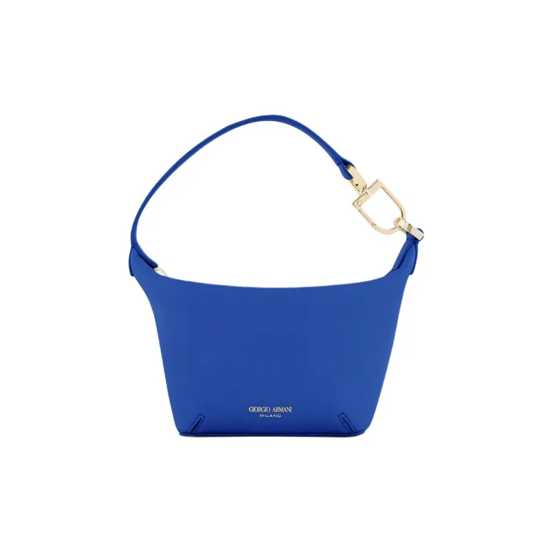 GIORGIO ARMANI Sheepskin Handbag Shoulder Bag Crossbody Bag Mini Women's Blue-0