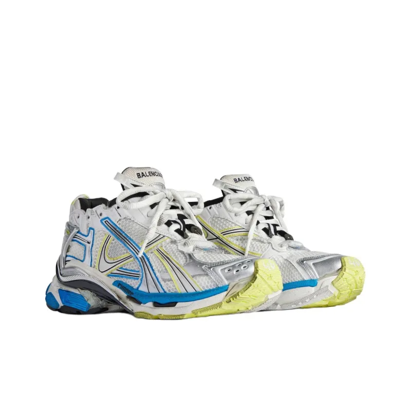 Balenciaga Runner White Yellow Blue-2